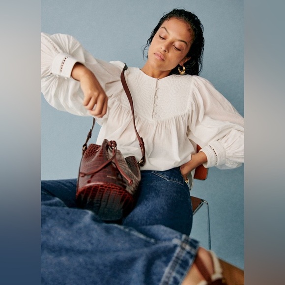 Sezane Solea Blouse in Ecru 36 - Picture 9 of 12